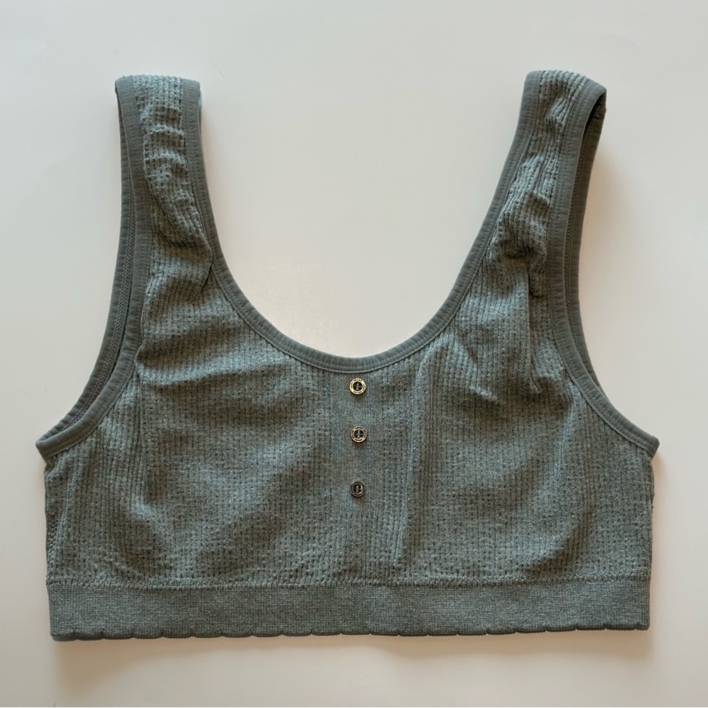 Lucky Brand Ribbed Button Bra Size Large